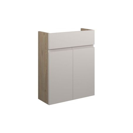 Bau 500mm Slim Basin Unit - Matt Dove Grey (Oak Cab) | Vanit