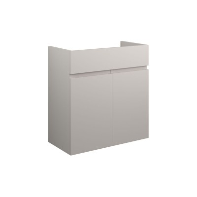 Bau 600mm Standard Basin Unit - Matt Dove Grey (Grey Cab) |