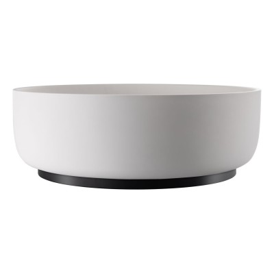 Abode Cava Round Basin Plinth - Matt Black | Basins | Bathro 2
