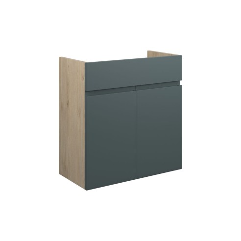 Bau 600mm Standard Basin Unit - Matt Green Camo (Oak Cab) |