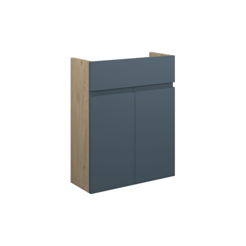 Bau 500mm Slim Basin Unit - Matt Arley Blue (Oak Cab) | Vani