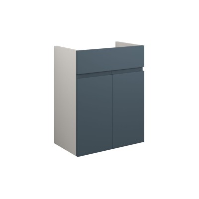 Bau 500mm Standard Basin Unit - Matt Arley Blue (Grey Cab) |