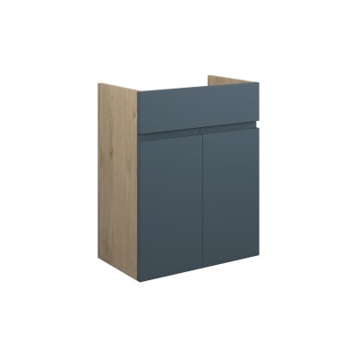 Bau 500mm Standard Basin Unit - Matt Arley Blue (Oak Cab) |