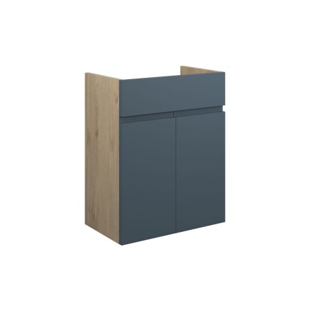 Bau 500mm Standard Basin Unit - Matt Arley Blue (Oak Cab) |
