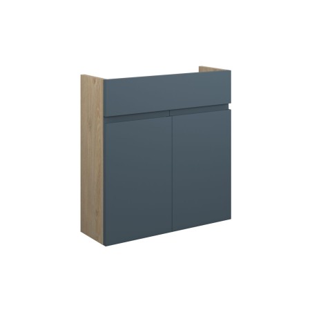 Bau 600mm Slim Basin Unit - Matt Arley Blue (Oak Cab) | Vani