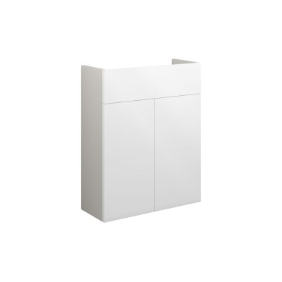 Envio 500mm Slim Basin Unit - White Gloss (Grey Cab) | Vanit