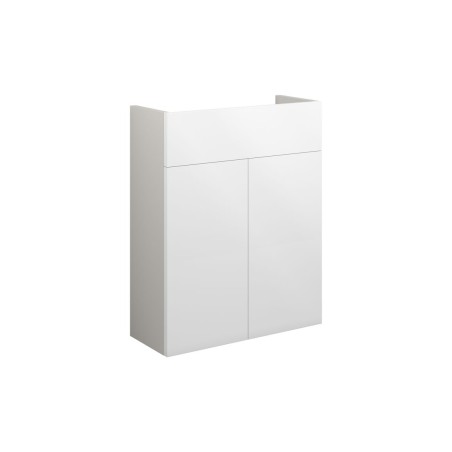 Envio 500mm Slim Basin Unit - White Gloss (Grey Cab) | Vanit