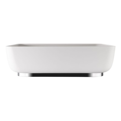 Abode Cava Tablet Basin Plinth - Chrome | Basins | BathroomK 2