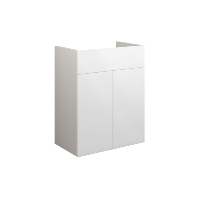 Envio 500mm Standard Basin Unit - White Gloss (Grey Cab) | V