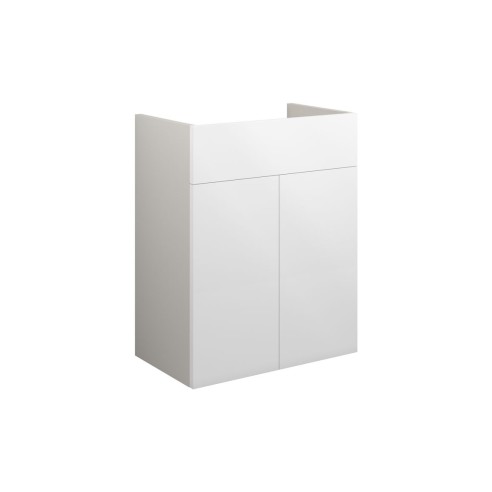 Envio 500mm Standard Basin Unit - White Gloss (Grey Cab) | V