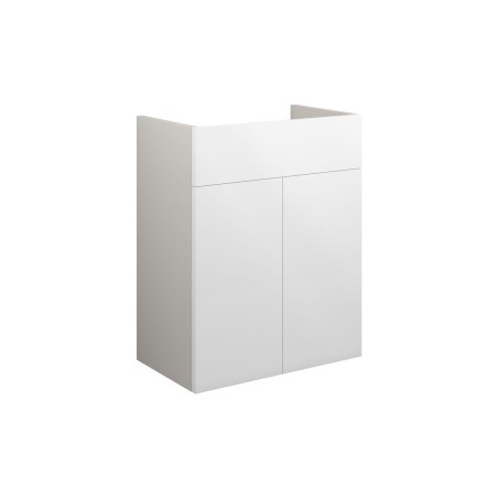 Envio 500mm Standard Basin Unit - White Gloss (Grey Cab) | V