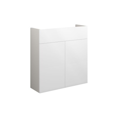 Envio 600mm Slim Basin Unit - White Gloss (Grey Cab) | Vanit