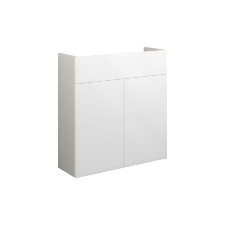 Envio 600mm Slim Basin Unit - White Gloss (Grey Cab) | Vanit