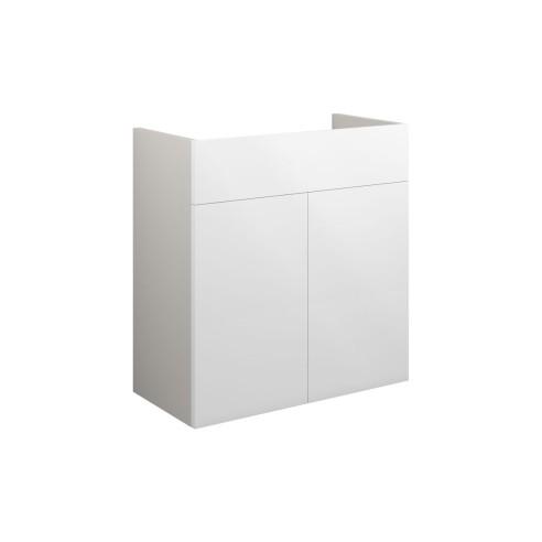 Envio 600mm Standard Basin Unit - White Gloss (Grey Cab) | V