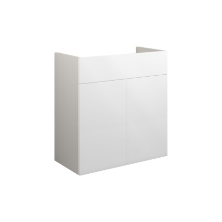Envio 600mm Standard Basin Unit - White Gloss (Grey Cab) | V