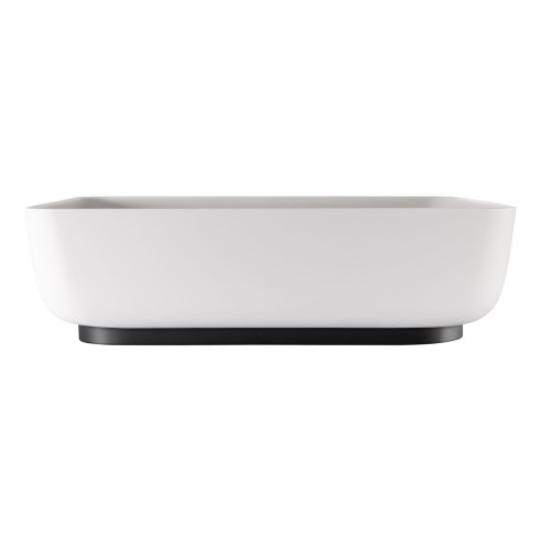 Abode Cava Tablet Basin Plinth - Matt Black | Basins | Bathr