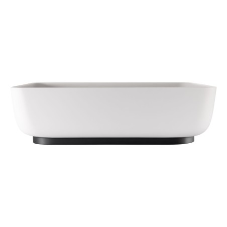 Abode Cava Tablet Basin Plinth - Matt Black | Basins | Bathr