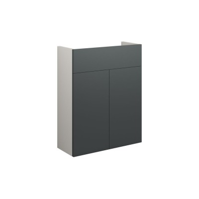 Envio 500mm Slim Basin Unit - Matt Graphite Grey (Grey Cab)