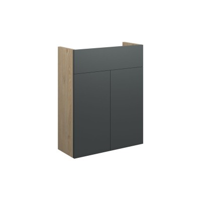 Envio 500mm Slim Basin Unit - Matt Graphite Grey (Oak Cab) |