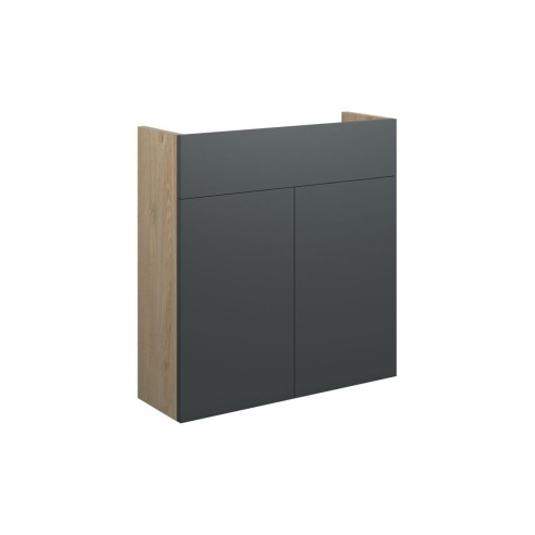 Envio 600mm Slim Basin Unit - Matt Graphite Grey (Oak Cab) |
