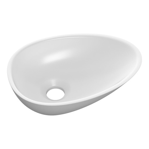 Benito 320x220mm Mini Resin Washbowl - White | Basins | Bath
