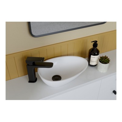 Benito 320x220mm Mini Resin Washbowl - White | Basins | Bath 2