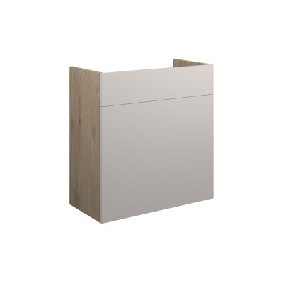Envio 600mm Standard Basin Unit - Matt Dove Grey (Oak Cab) |