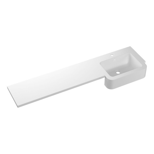 1542mm Standard Square One-Piece Basin & Overflow Ring - Rig