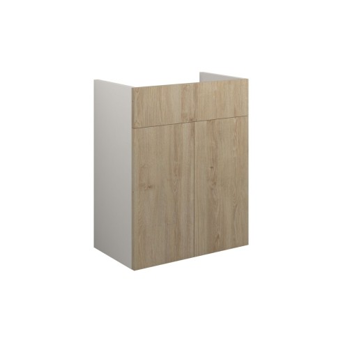 Envio 500mm Standard Basin Unit - Havana Oak (Grey Cab) | Va