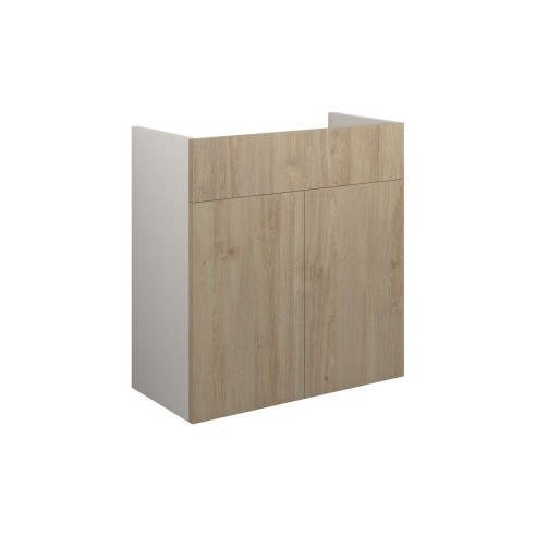 Envio 600mm Standard Basin Unit - Havana Oak (Grey Cab) | Va