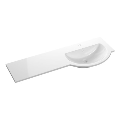 1244mm Standard Round One-Piece Basin & Overflow Ring - Righ