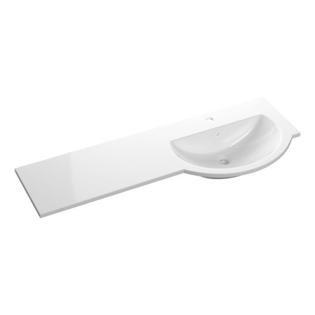 1244mm Standard Round One-Piece Basin & Overflow Ring - Righ