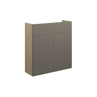 Envio 600mm Slim Basin Unit - Matt Stone (Oak Cab) | Vanity