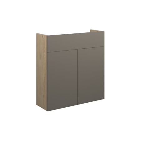 Envio 600mm Slim Basin Unit - Matt Stone (Oak Cab) | Vanity