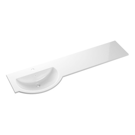 1544mm Standard Round One-Piece Basin & Overflow Ring - Left