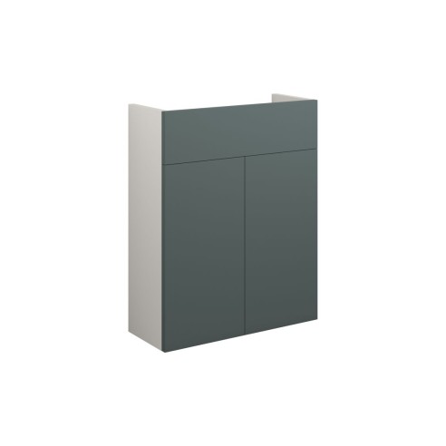 Envio 500mm Slim Basin Unit - Matt Green (Grey Cab) | Vanity