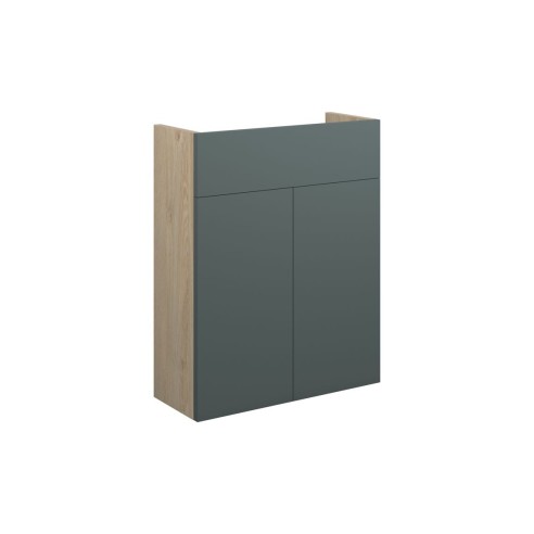 Envio 500mm Slim Basin Unit - Matt Green (Oak Cab) | Vanity