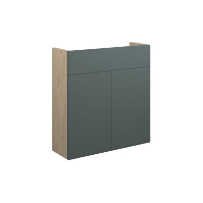 Envio 600mm Slim Basin Unit - Matt Green (Oak Cab) | Vanity