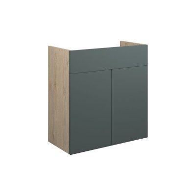 Envio 600mm Standard Basin Unit - Matt Green (Oak Cab) | Van