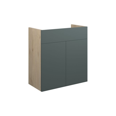 Envio 600mm Standard Basin Unit - Matt Green (Oak Cab) | Van