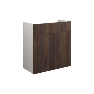 Envio 600mm Standard Basin Unit - Warm Walnut (Grey Cab) | V