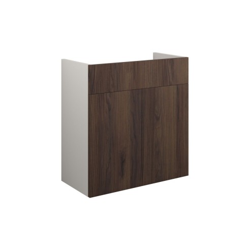 Envio 600mm Standard Basin Unit - Warm Walnut (Grey Cab) | V