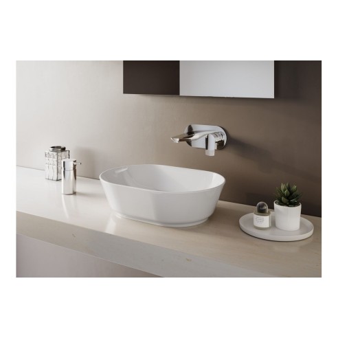 VitrA Geo 545x400mm 0TH Basin w/Overflow - White | Basins |
