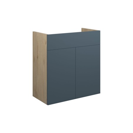 Envio 600mm Standard Basin Unit - Matt Arley Blue (Oak Cab)