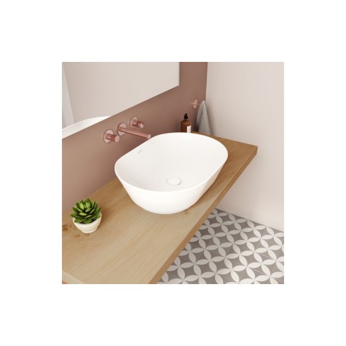 VitrA Geo 545x400mm 0TH Basin (No Overflow) - White | Basins