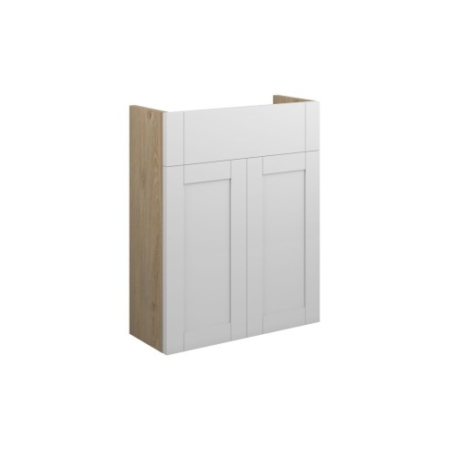 Anibel 500mm Slim Basin Unit - Matt White (Oak Cab) | Vanity