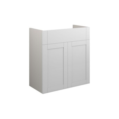 Anibel 600mm Standard Basin Unit - Matt White (Grey Cab) | V