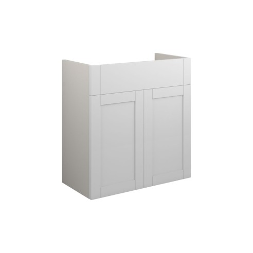 Anibel 600mm Standard Basin Unit - Matt White (Grey Cab) | V