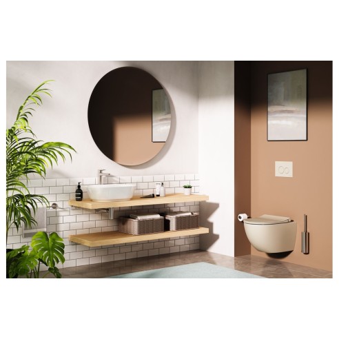 VitrA Geo 545x400mm 0TH Basin (No Overflow) - White | Basins