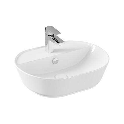 VitrA Geo 545x430mm 1TH Basin w/Overflow - White | Basins |